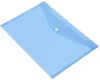 File folder manufacturer high quality custom A4 pockets PVC PP plastic clear document pouch with button