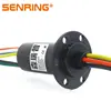 1PC 6 Channels Compact Slip Ring 30A Mini Slip Ring 6 Wires Rotary Joint Electric Conductive Capsule Slipring Connector OD 30mm