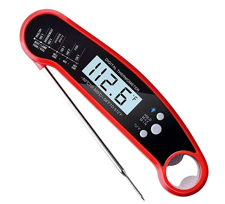 

Kitchen Cooking Waterproof probe folding instant read digital meat thermometer