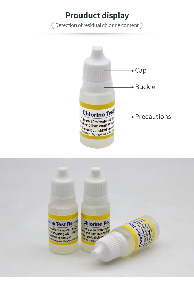 Factory Sale 10 Ml Residual Chlorine Detection Water Residual Chlorine