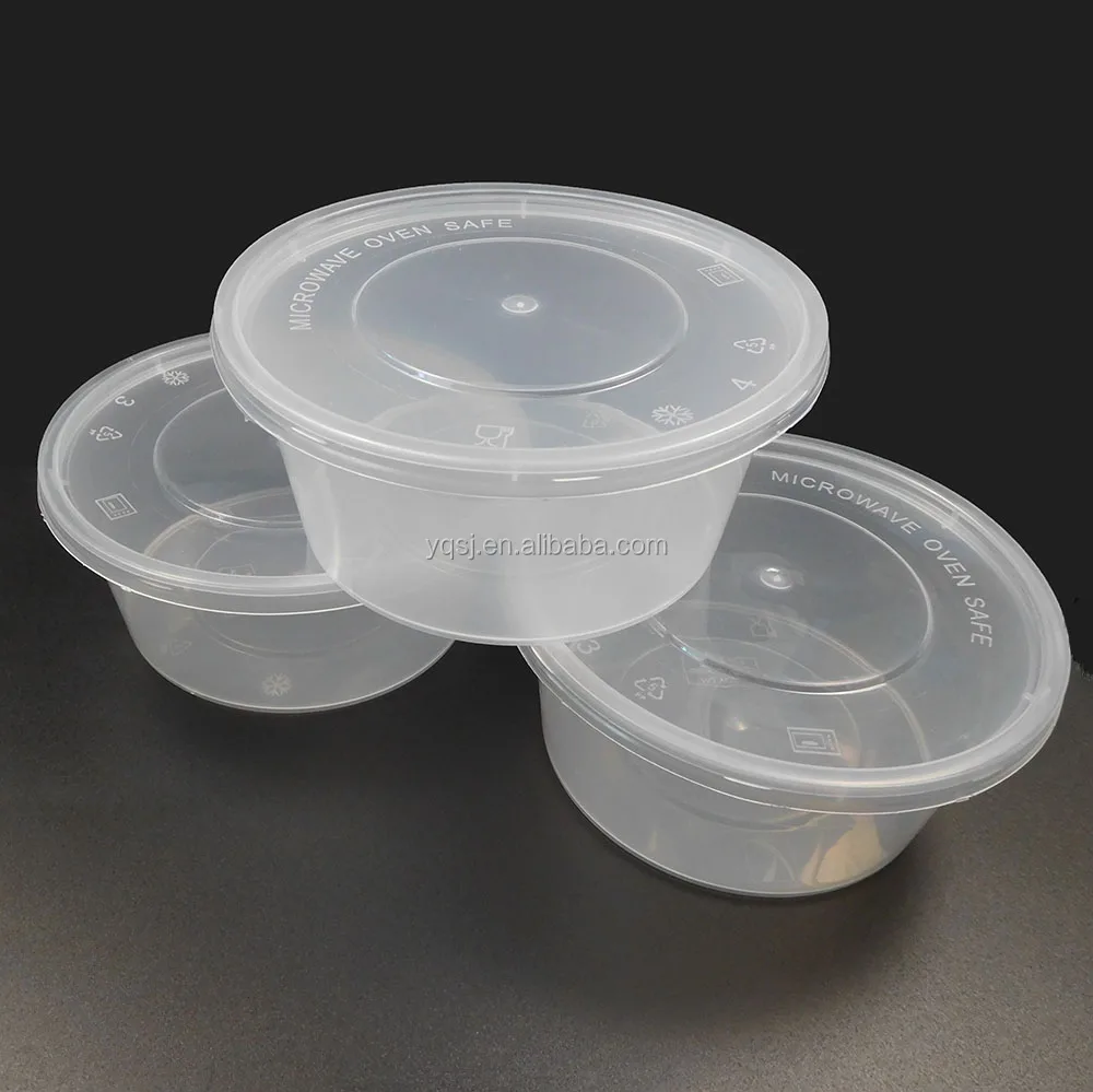 Wholesale 900ml /32oz Clear Round Plastic/pp Food / Soup / Milk Storage ...