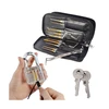 sell USA free 24pcs titanium steel Lock Pick Set with clear Transparent Practice lock picking tools set