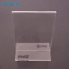 Wholesale T Shape Clear Acrylic Plastic Restaurant Table Menu Holder