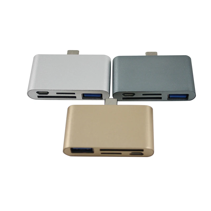 4 in 1 Type C USB 3.1 Card Reader for Apple Macbook for Samsung for Google ChromeBook - ANKUX.COM