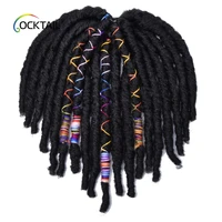 

Japanese fiber new design crochet dreadlocks with line synthetic dread lock hair extensions weave for sale