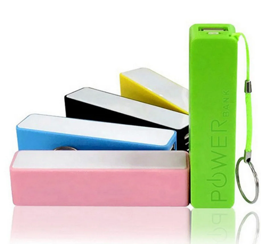 

2000mAh Portable Power Bank 18650 External Backup Battery Charger with Key Chain