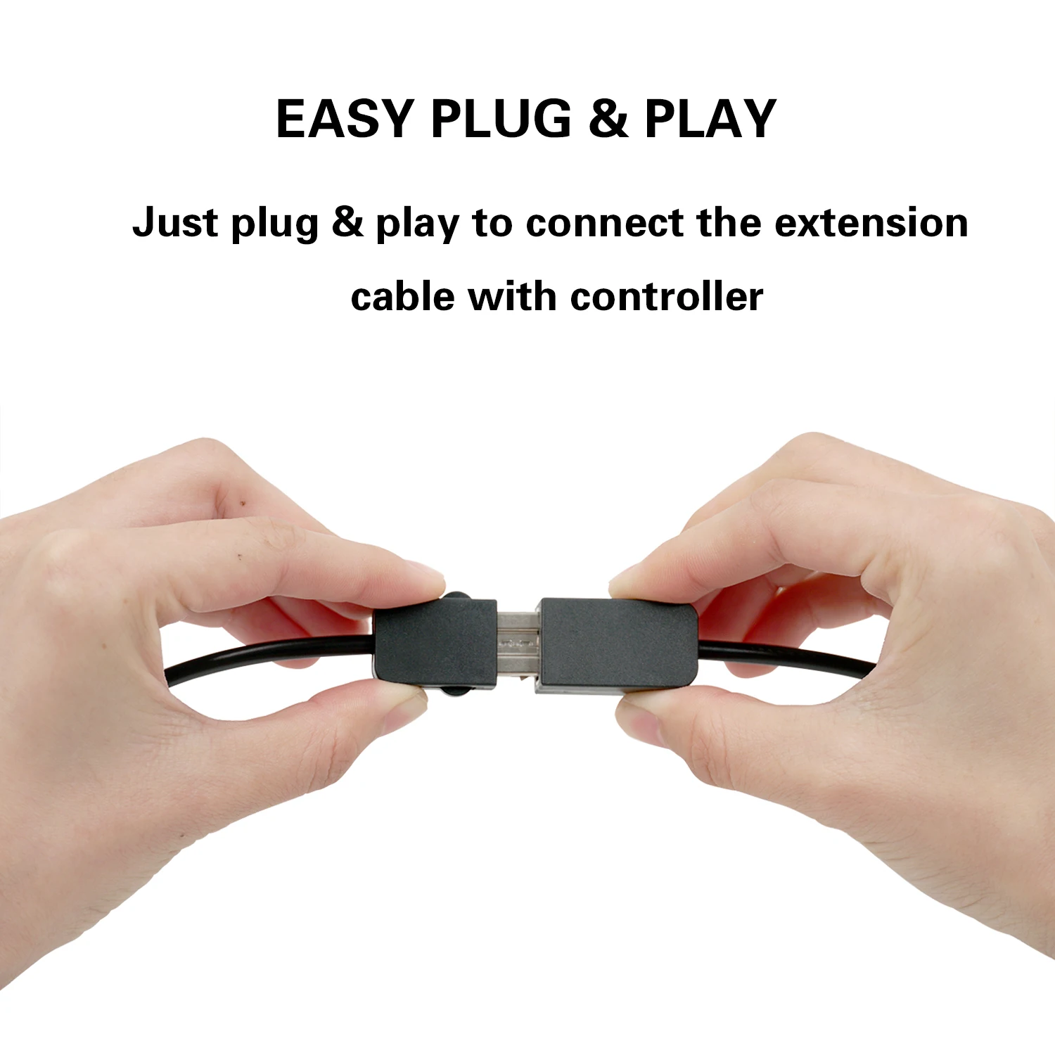 Black 3m Controller Extension Cable For Nintendo Classic Edition (for