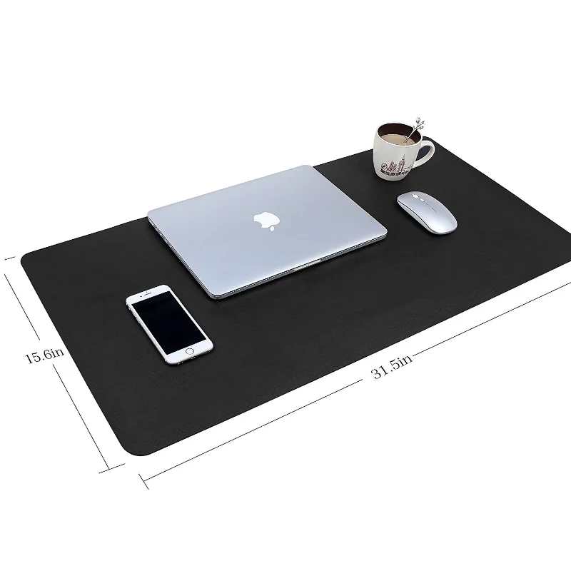 New Design Black Office Pu Leather Desk Writing Pad - Buy Leather Desk ...