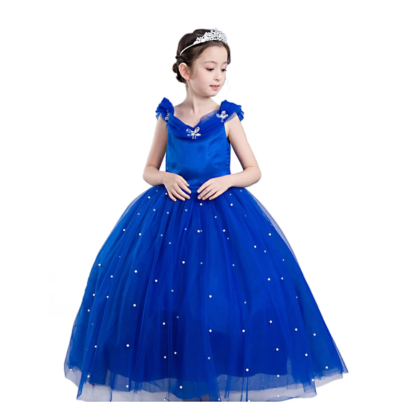 

Children cosplay Cinderella princess dress cosplay Halloween costume party Dress, As picture
