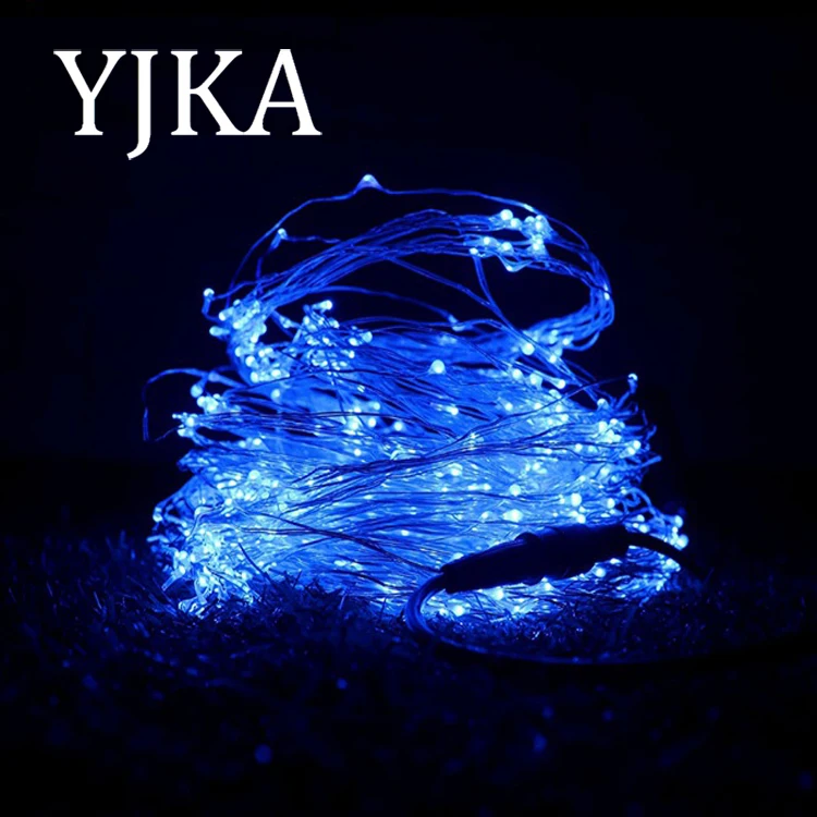 Blue Lighting Garden LED Cluster Lights LED Copper Wire String Light House Decoration