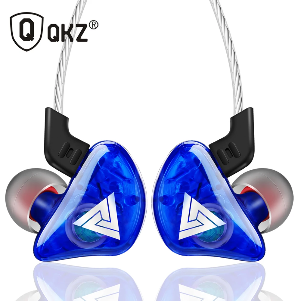 

QKZ CK5 Stereo Running Sport Noise Cancelling Earphone, Blue / red