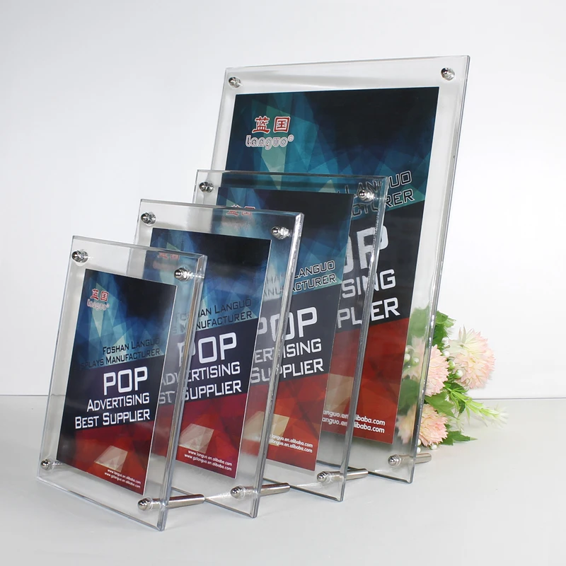 Acrylic Desktop Photos Show Display Stand A3 A4 A5 A6 Plastic Pictures