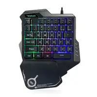 

New Style Portable RGB Backlit Usb Mini Mechanical Keyboard, Gaming keyboard for Mobile Gamer