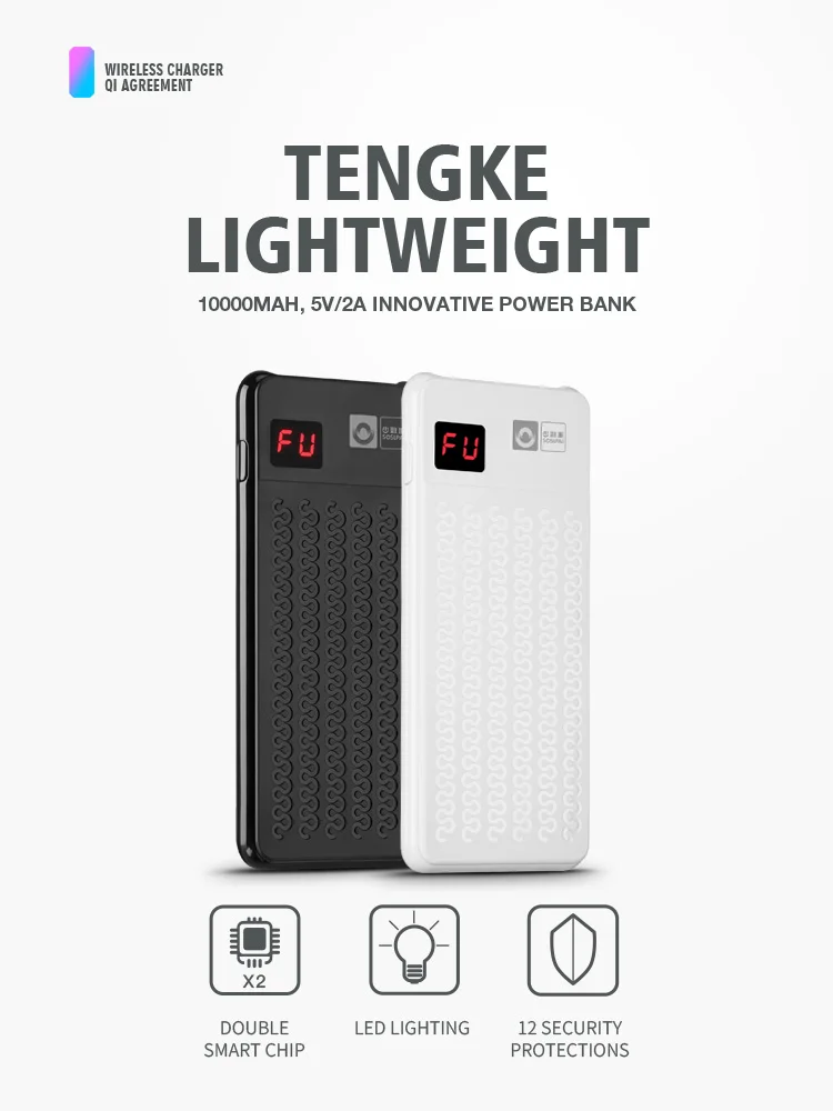 2019 Guangzhou Li-polymer Battery charger wholesale 5V 2.1A Rohs 10000 mah power bank - ANKUX.COM