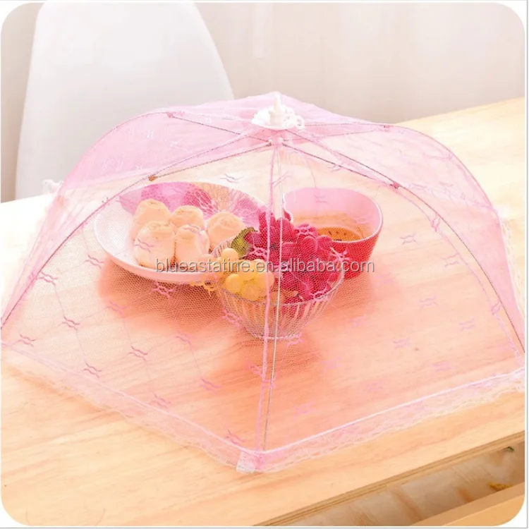 

Food Covers Umbrella Style Anti Fly Bug Mosquito Meal Cover Table Food Cover, As photo show