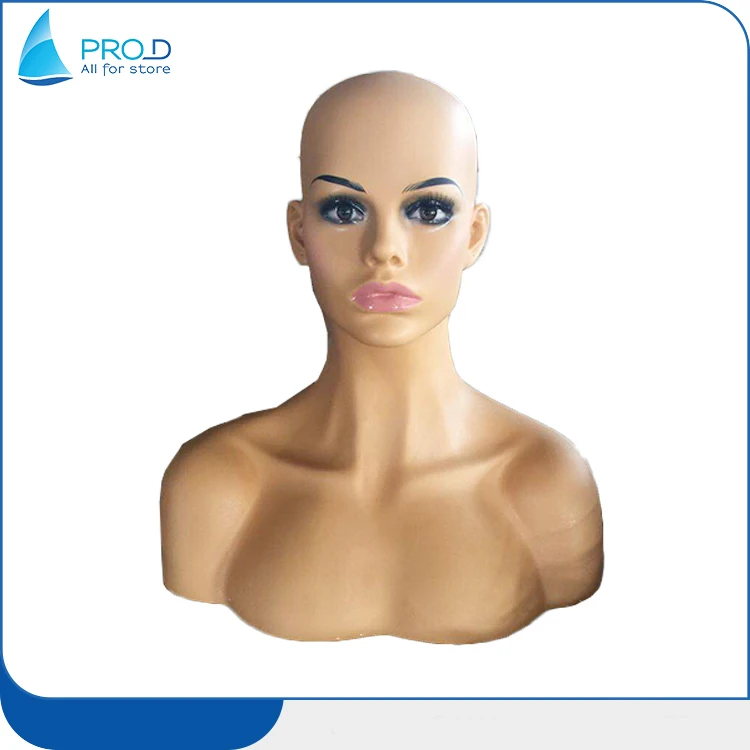 Hot Sale Wig Store Mannequin Wig Display Mannequin Head With Shoulders