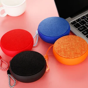 2019 Hot Selling Colorful Cloth Fabric Portable Handsfree Mini Bluetooth Speaker with Lanyard
