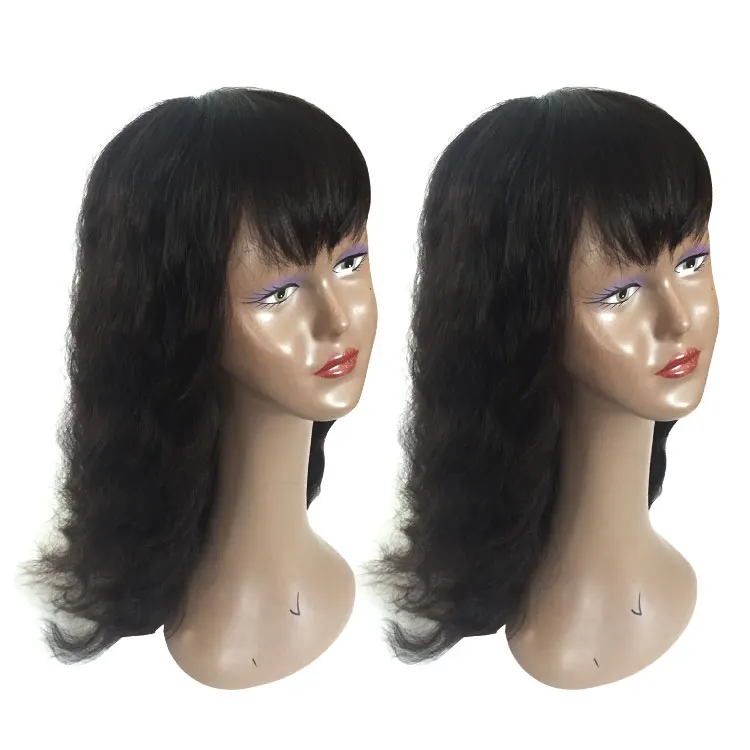 

22 Inch loose wave human hair wigs Brazilian Virgin Hair Full Lace Wigs, Natural color #1b