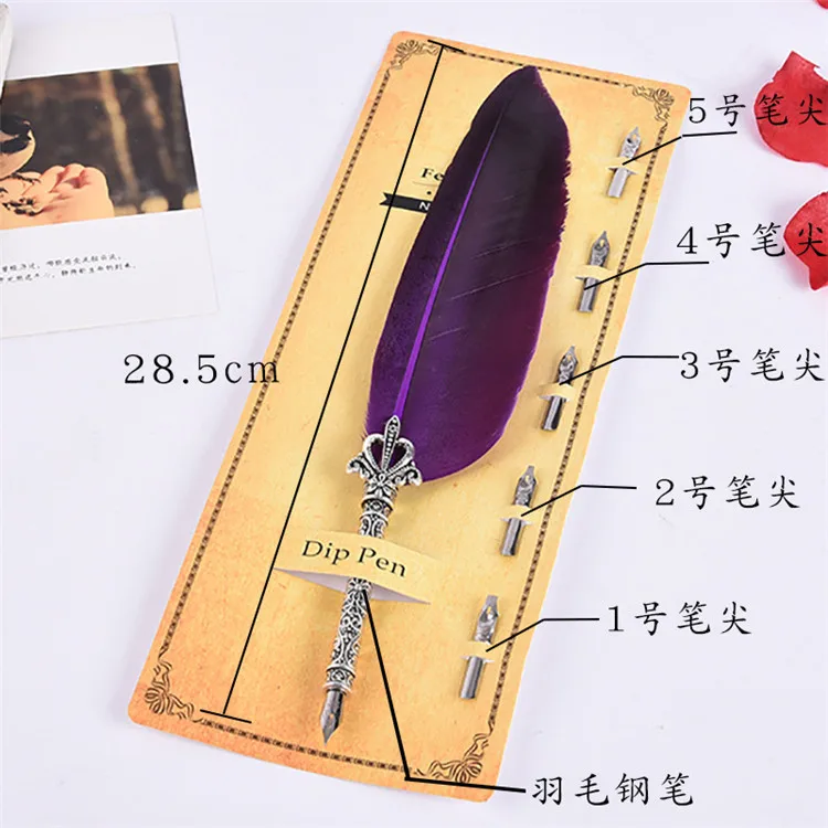 Ayfp0004 Factory Wholesale Feather Quill Pen And Ink Set Buy Quill