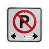 Custom Aluminum Reflective Traffic Arrow Equipment Red Triangle Road Traffic Signs And Symbols