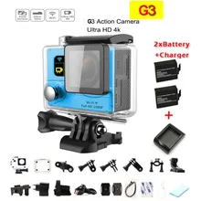 Original G3 Action camera Ultra HD 4K Video Sports Camera 170 degree Wide Angle 2″ Dual Screen Remote Control Camera cam