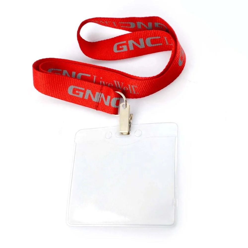 Wholesale fashion hotel badge id card holder neck rope lanyard