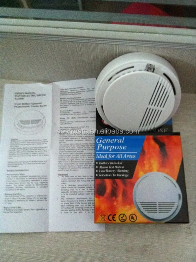EN14604 9V Battery Standalone Smoke Detector