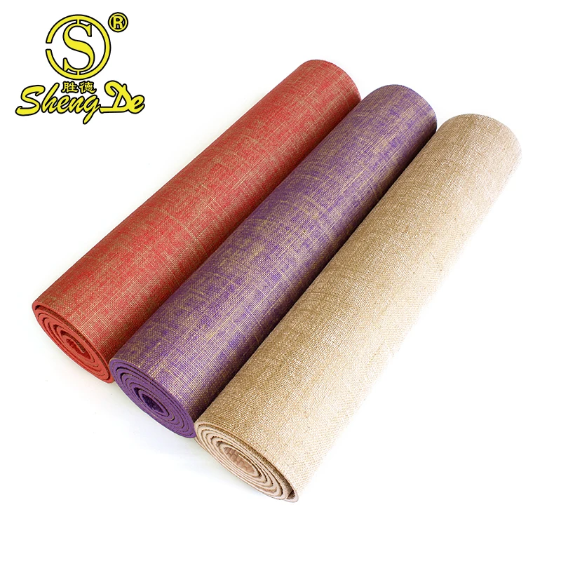 

hemp Wholesale Eco- Friendly 5mm Customized Yoga & PilatesYoga Mat PVC Custom Jute Mat