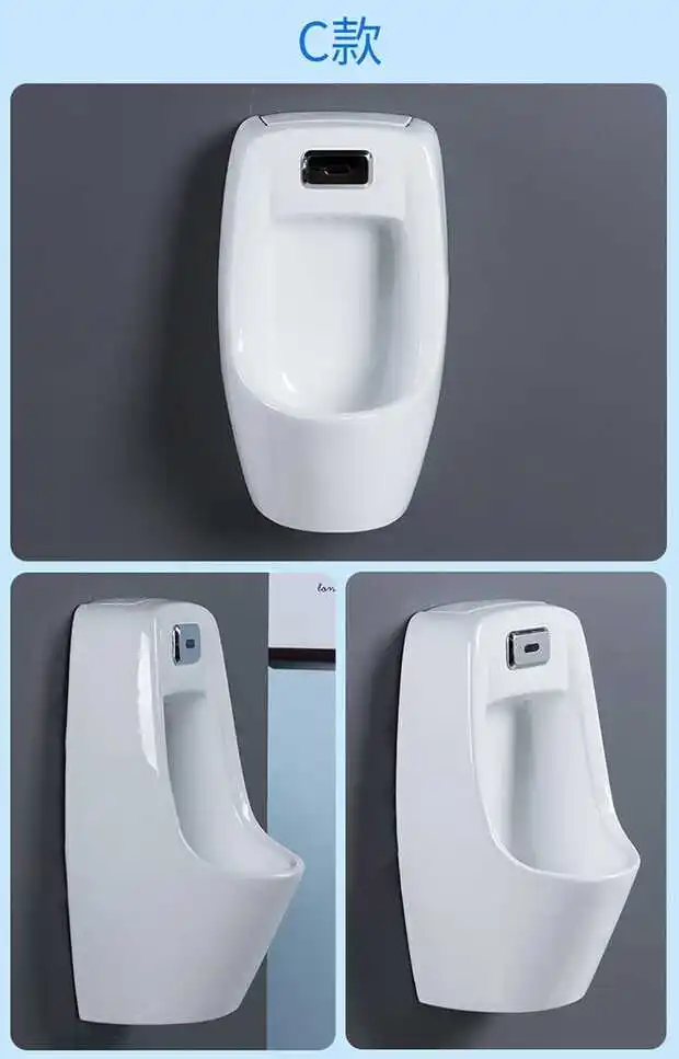 Kindergarten Boy Pee Urinal Ceramic Toilet Basin Wall Mounted Blue