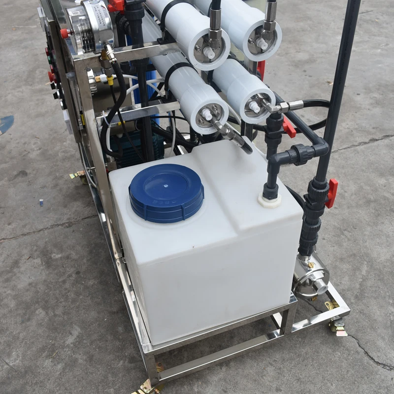 5TPD Small Seawater desalination ultrafilter machine with washing machine water softener control valves