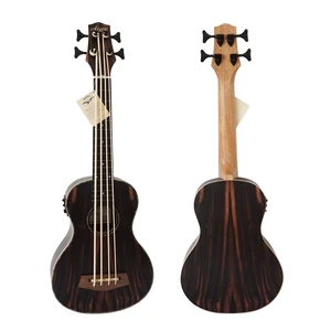 China Aiersi brand Ebony Body electric  Ukulele Bass 30 inch with gig bag