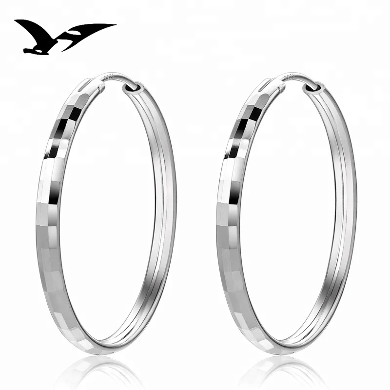 

fashion jewelry Hoop 925 Sterling Silver Earrings For Women