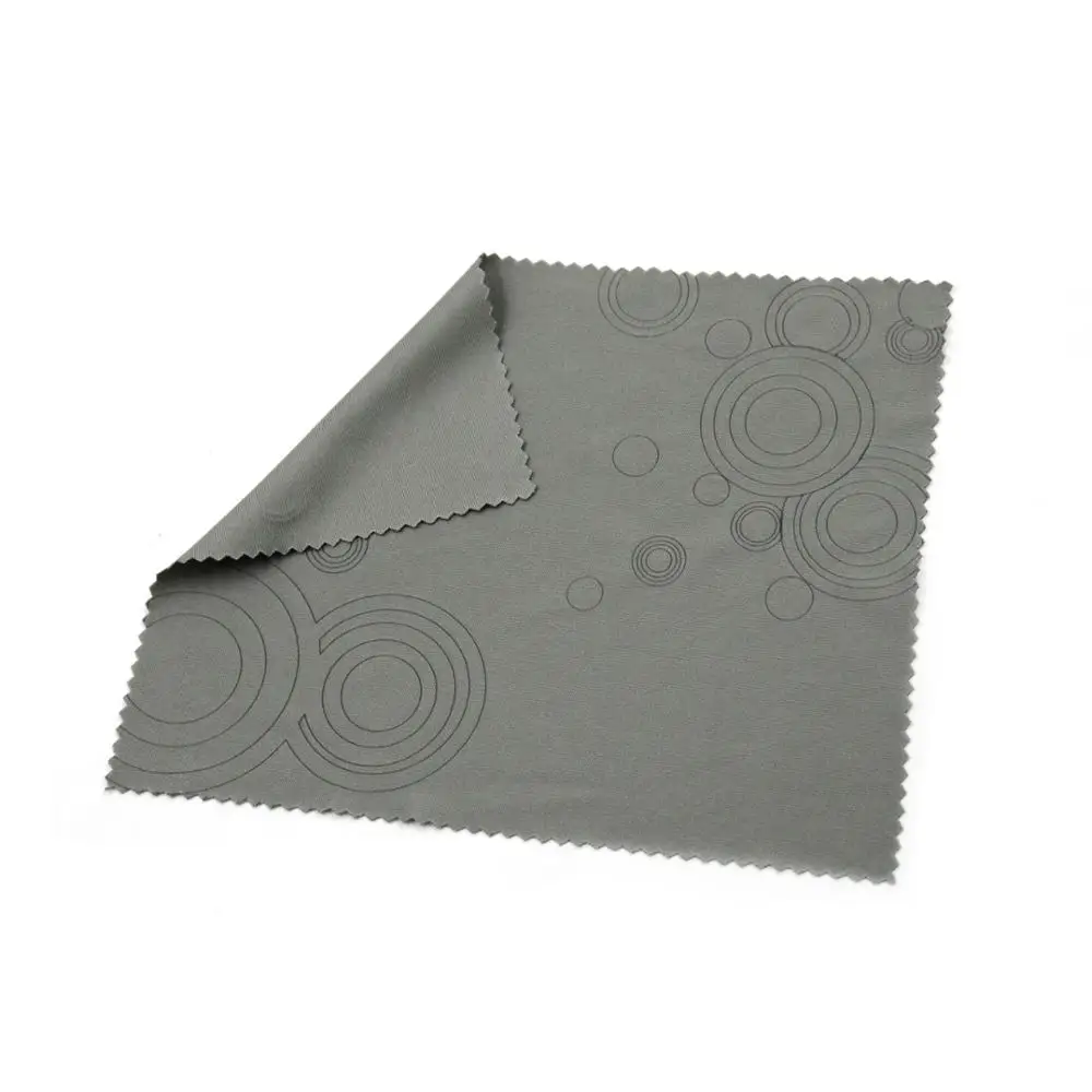 

Custom size black Microfiber lens cleaning cloth with logo embossed