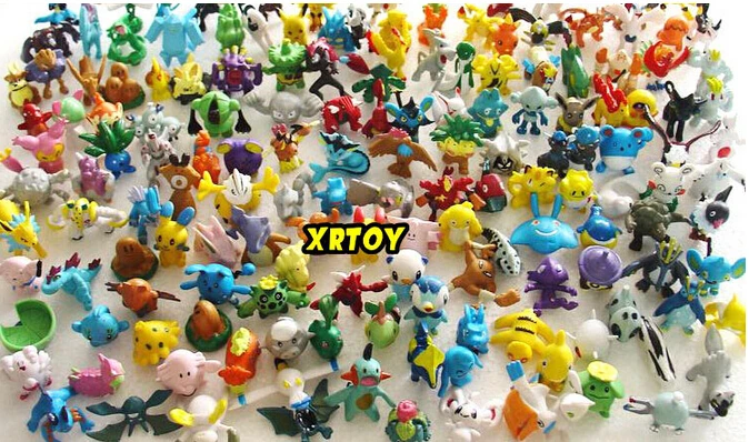 144pcs lot Pokemon model Toys Figures PVC action toy figures 2 3 cm Mini Pokemon Animal