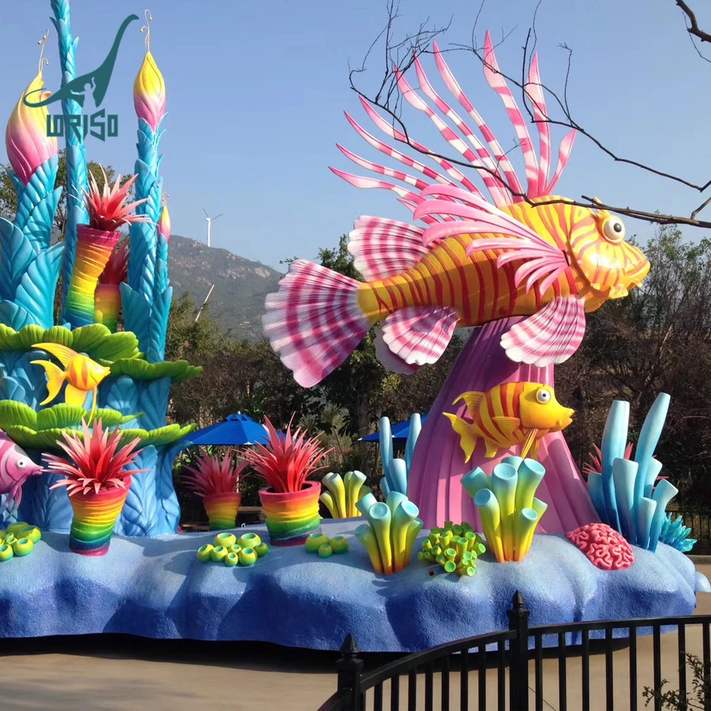 Customized Amusement park Fiberglass Parade floats for Theme Park