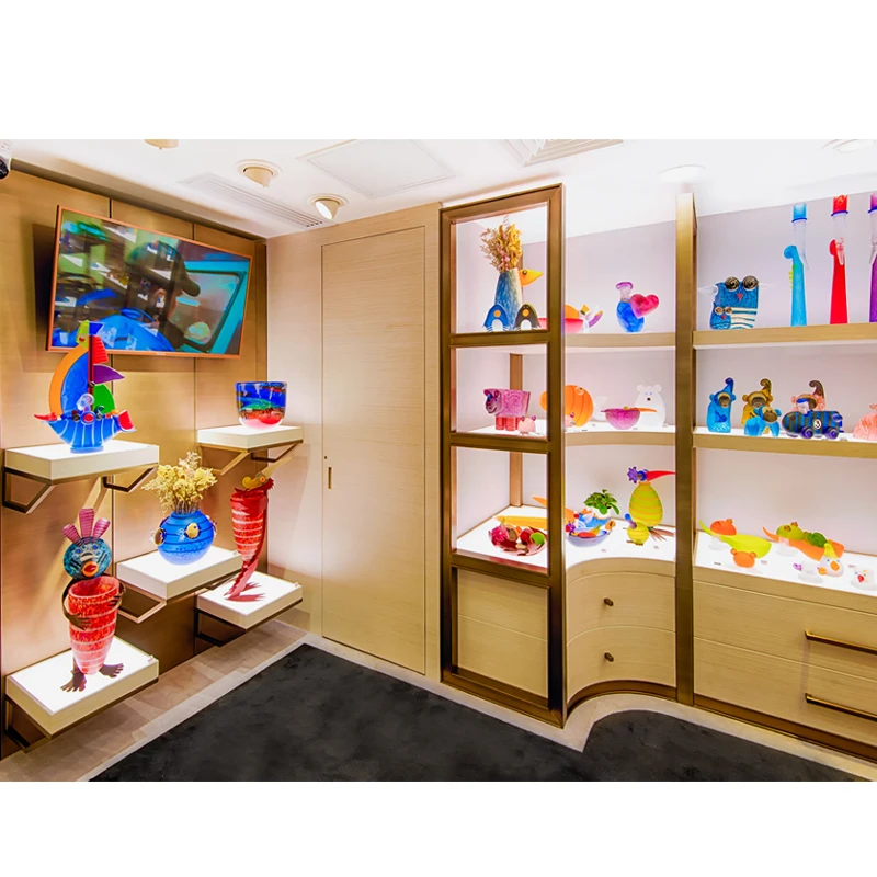 High Quality Gift Shop Display Furniture Art Crafts Display Fixture