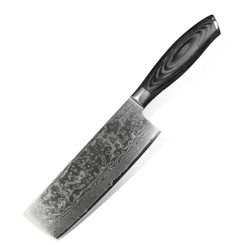 

6.8 inch Japanese VG10 damascus steel kitchen cleaver nakiri knife
