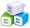 Dual USB Ports 2.1A Micro USB EU Plug Charging Power Mobile Phone Adapter for iPad iPhone 8 7 6s 6 5s 5 4 Samsung Wall Charger