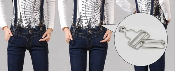 
Dungaree Suspender Buckle clips with Rectangle Buckle Sliding Bar 