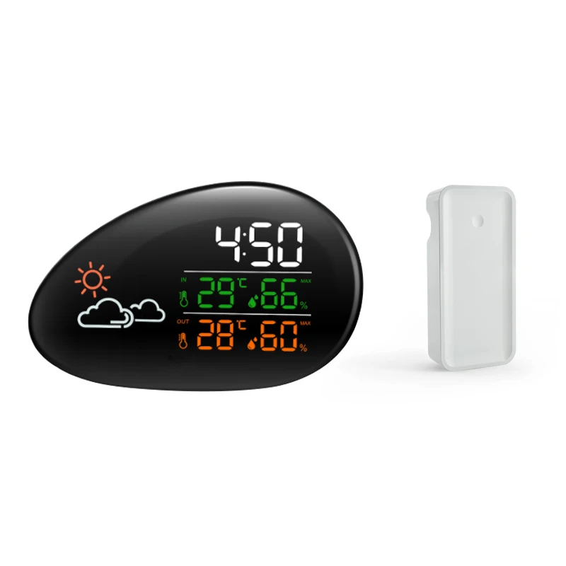 Haptime Wireless Indoor & Outdoor Digital Weather Station Clock
