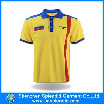 mens yellow polo t shirt