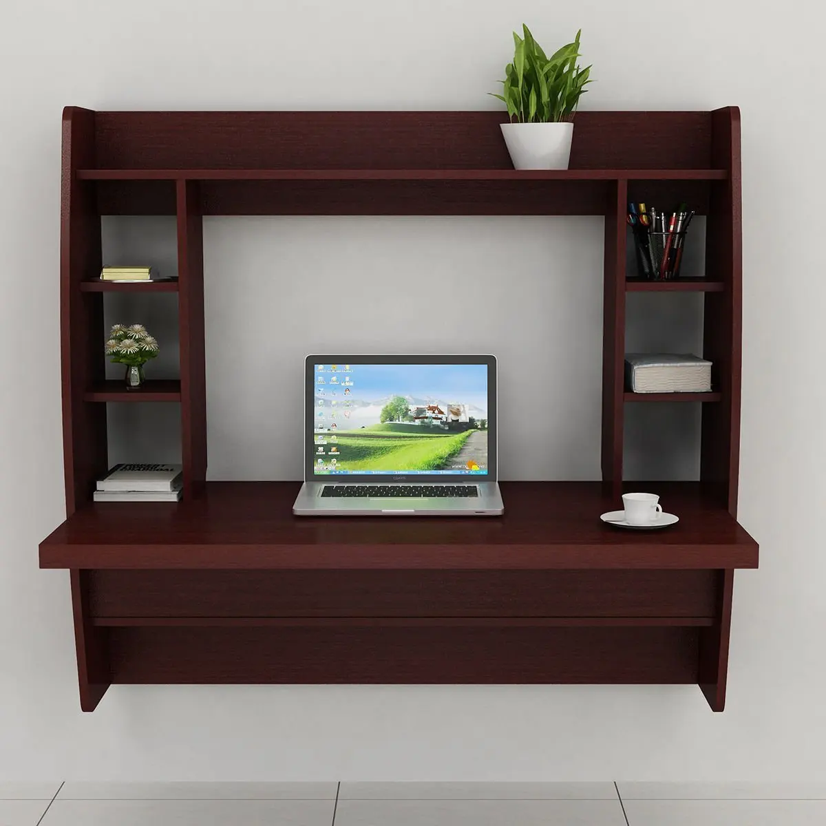 Buy Happybuy Floating Computer Desk Wall Mount Home Office Table Desk