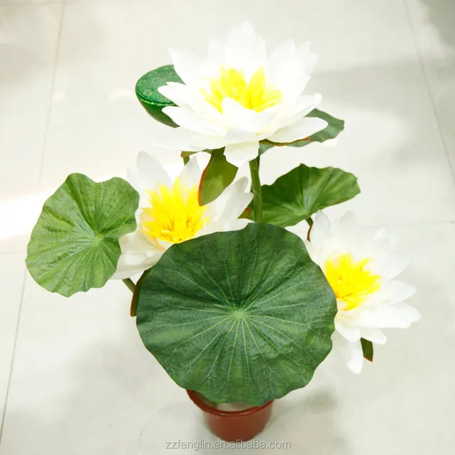artificial pond lily fake water lily wholesale home office