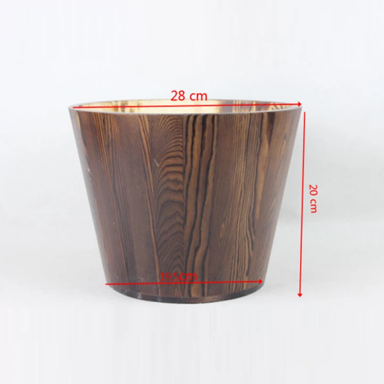 

wooden coating wholesale metal ice bucket