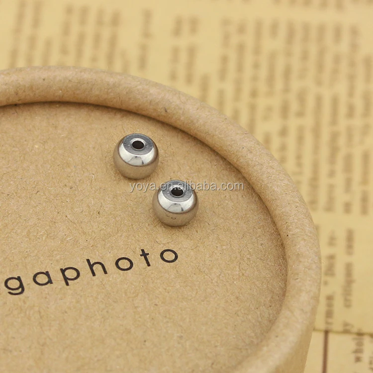 

S639 hotsale jewelry accessories stainless steel round jewelry bead for men's bracelet making
