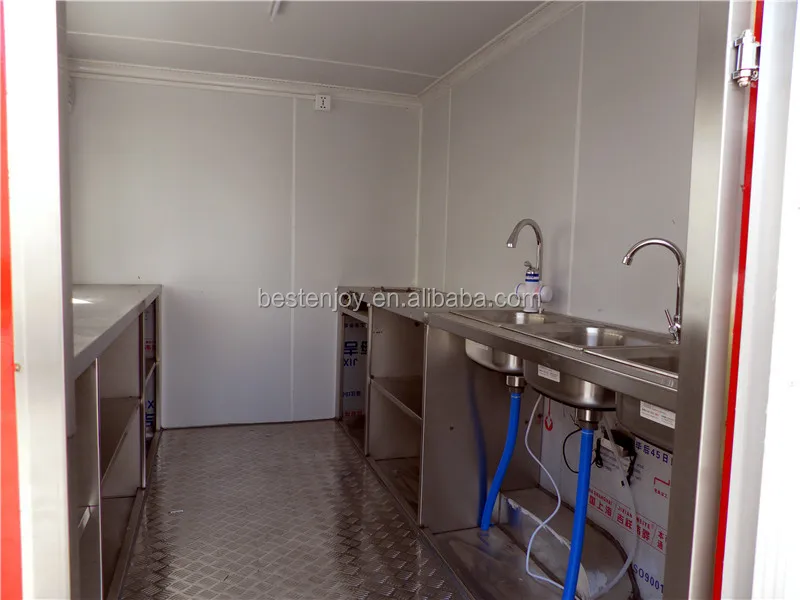 mobile food cart with frozen yogurt machine red  - 09