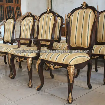 Victorian Antiguo Comedor Sillones Con Hoja De Oro En Detalle ... Victorian Antiguo Comedor Sillones Con Hoja De Oro En Detalle ...