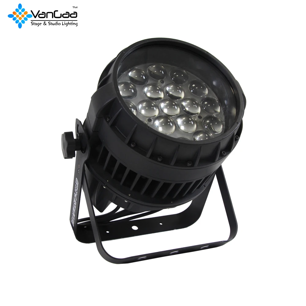 Outdoor Stage Lighting Flat LED Par meter Can hand 19pcs 12W Wash Light IP65 with zoom