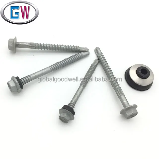 
Galvanised Hex Washer Head Tek Screw Self drilling Screws 