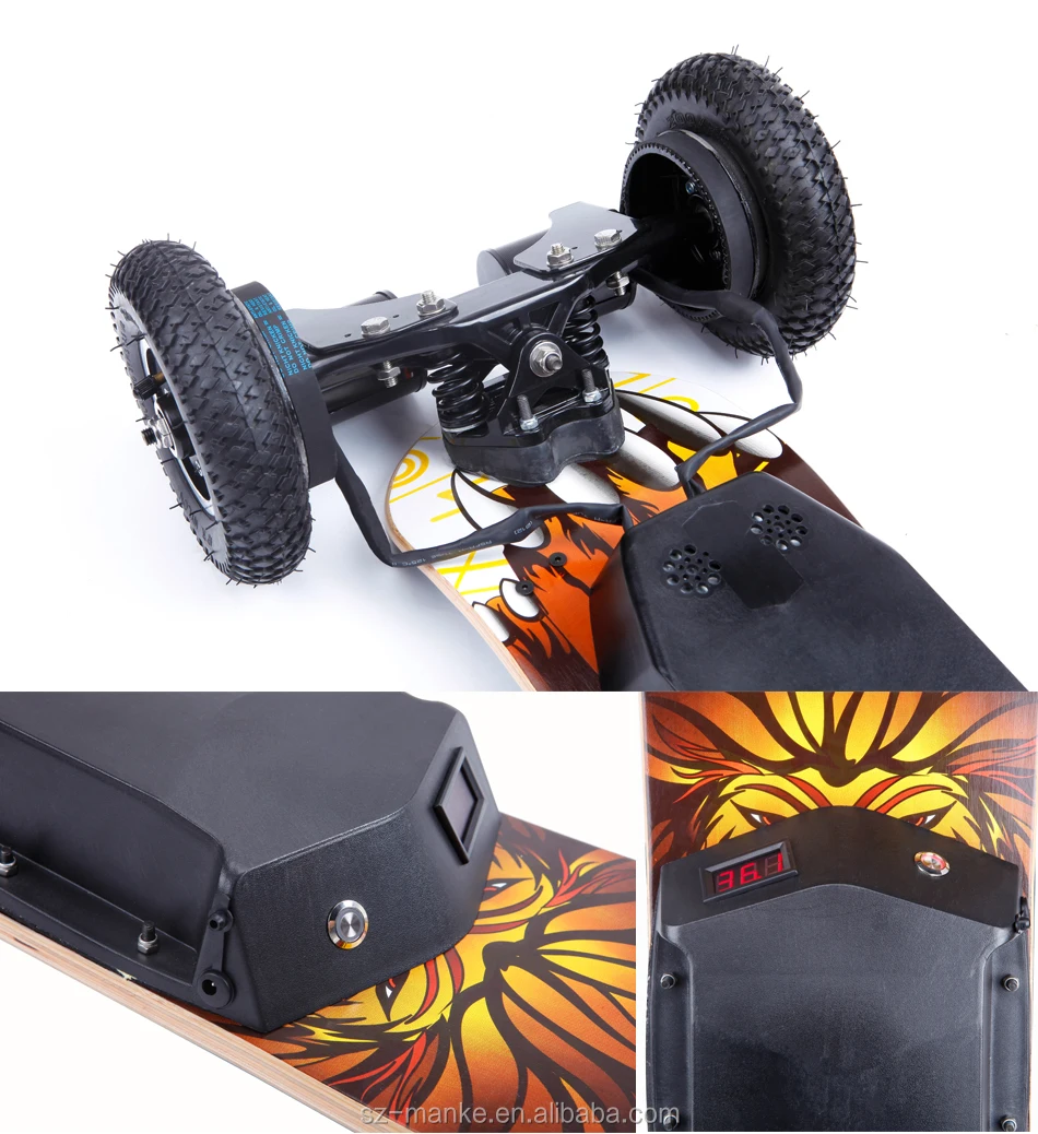 1650w Strong Power 4 Wheel Skateboard 30km Hoverboard Electric
